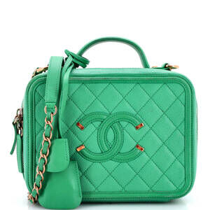 Chanel Filigree Vanity Case Quilted #257274C38B